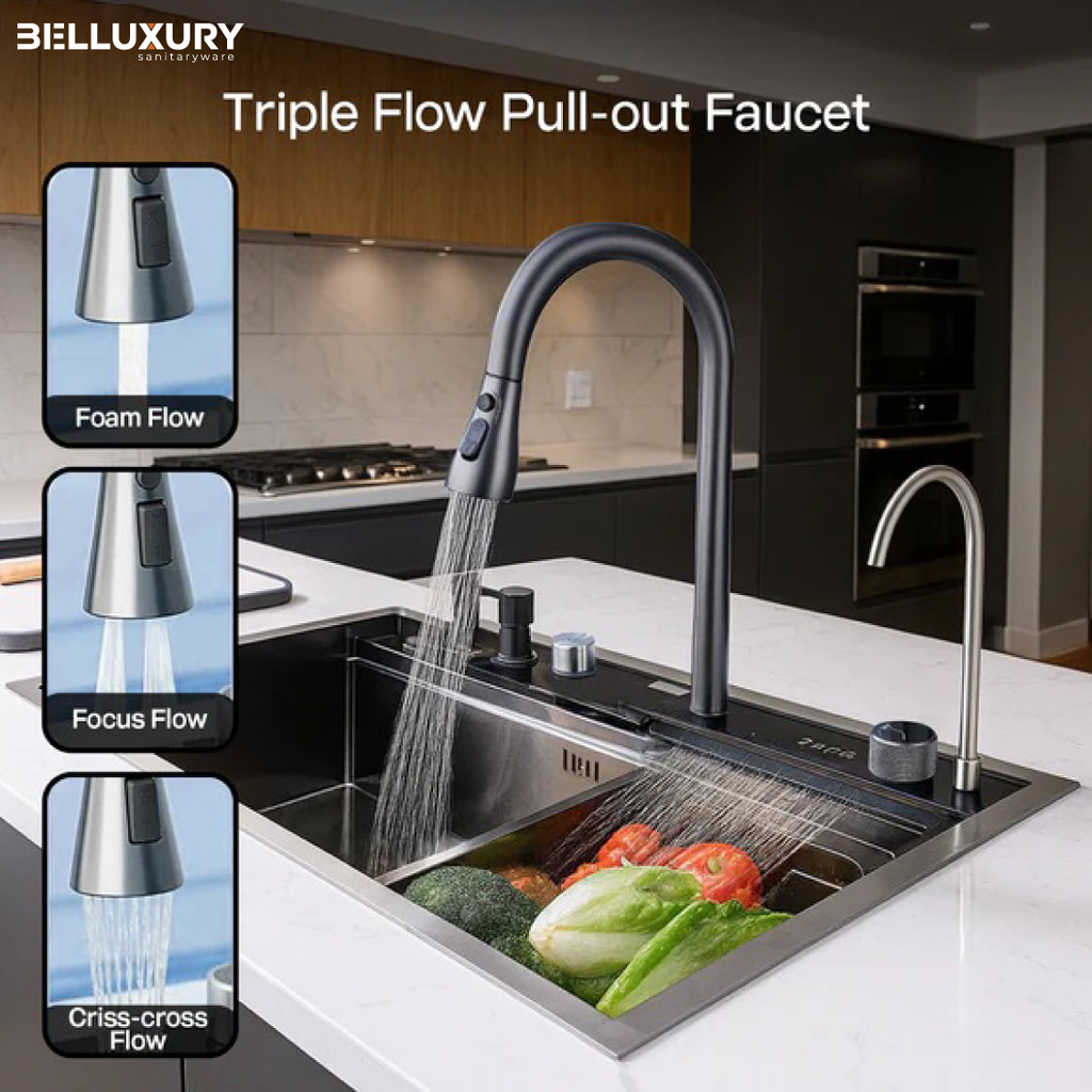 Belluxury AQUA MAESTRO™ Smart Kitchen Sink